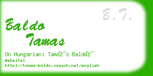 baldo tamas business card